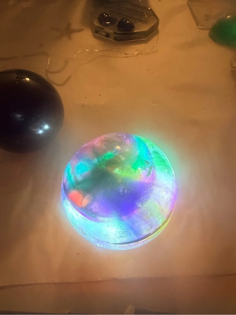 LED Color-Changing Galaxy Resin Paperweight